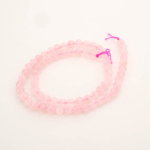 Faset Pembe Kuvars Dizi Doğal Taş (6mm) - Görsel 3