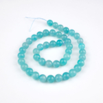 Jel Amazonit doğal taş dizi 8 mm – turkuaz ve yeşil tonlarında pozitif enerji, huzur ve iletişim gücü sağlayan toptan doğal taş dizi