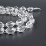 Kristal Kuvars Doğal Taş Kesimli Arpa Dizi (6x8mm) - Görsel 4