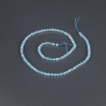 Mavi Topaz Kesimli Doğal Taş Dizi (4mm) - Görsel 3