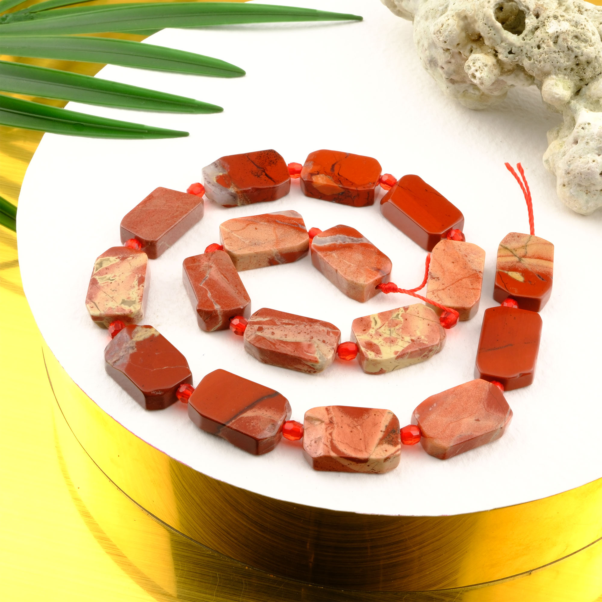 kirmizi-jasper-dizi-dogal-tas-dizi-safir-tas-evi- (4) Kırmızı Jasper doğal taş dizi — toptan doğal taş dizi; kırmızı tonlarıyla güç, kararlılık ve yaşam enerjisini destekleyen taş.