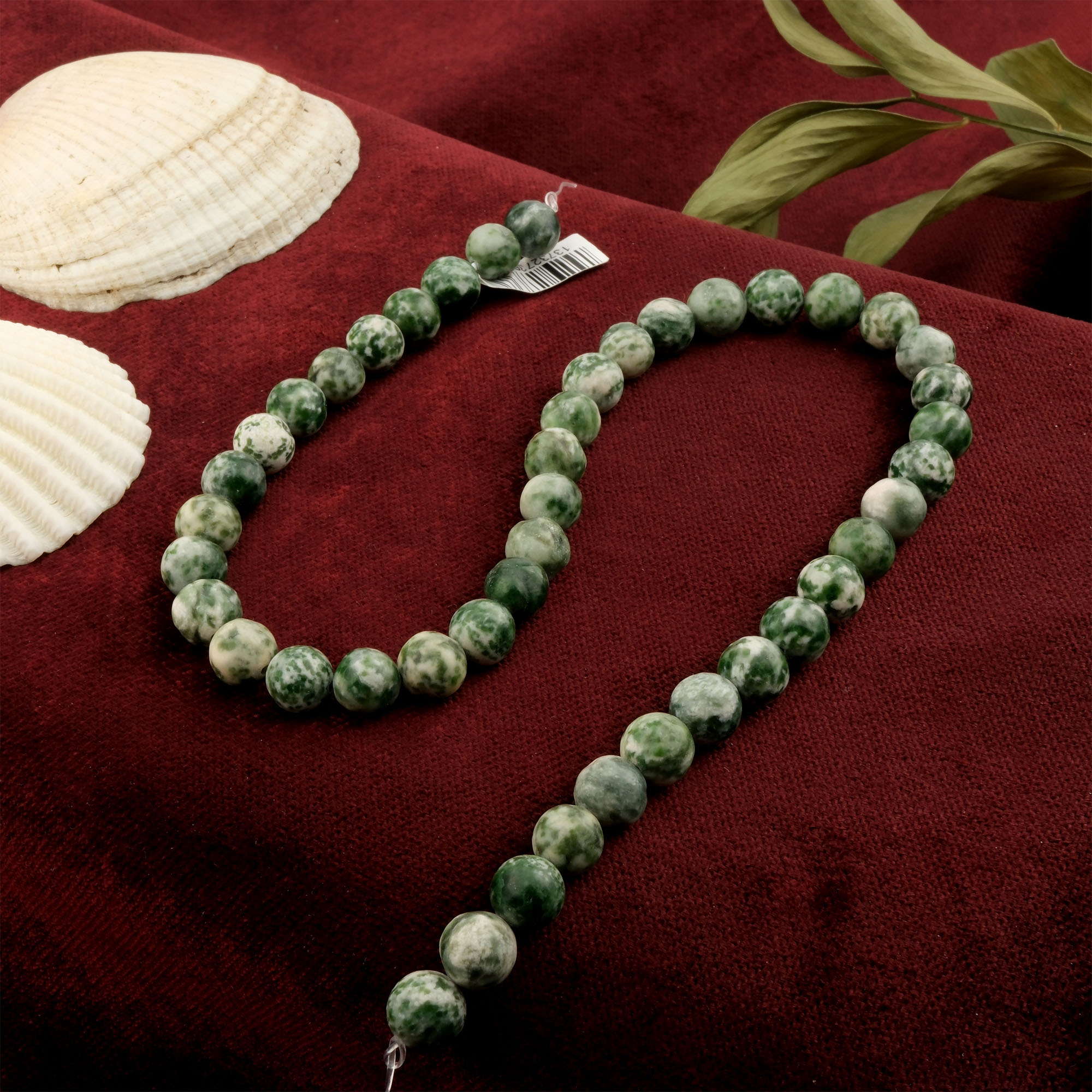 yosunlu-jasper-dizi-dogal-tas-dizi-8mm-safir-tas-evi- (1) Yosunlu Jasper 8mm toptan doğal taş dizi – yeşil ve kahverengi damarlarıyla doğayla uyum enerjisini yansıtan taş; bileklik ve kolye tasarımlarında zarif ve dengeli bir görünüm sunar.