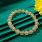 5A Kalite Altın Rutil Kuvars (Golden healer) Doğal Taş Bileklik (8-9mm)