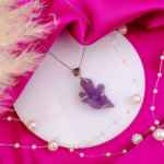 Grape Agate Doğal Taş Ham Gümüş Kolye