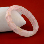 Pembe Kuvars Doğal Taş Rolex Bileklik - Görsel 3
