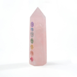 Pembe Kuvars Çakra Doğal Taş Obelisk Parça - Görsel 3