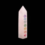 Pembe Kuvars Çakra Doğal Taş Obelisk Parça - Görsel 6