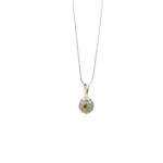Prehnite Doğal Taş Metal Kolye