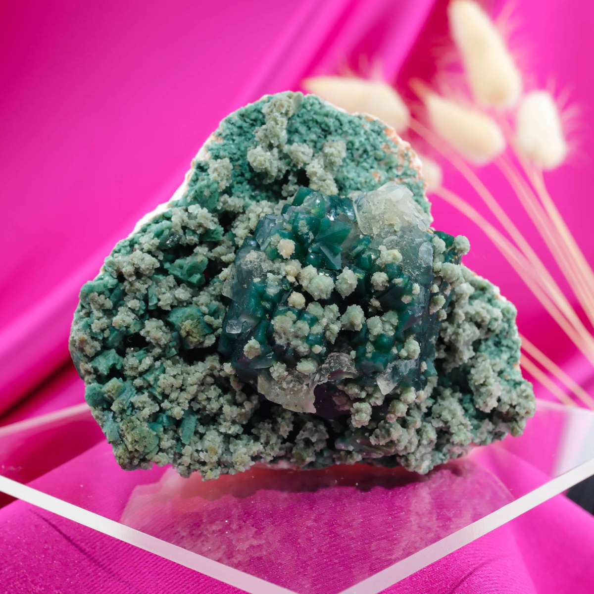 Heulandite ve Apophyllite Doğal Taş Ham Parça (Höylandit ve Apofilit)
