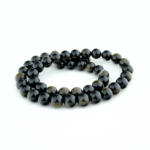 5A+Kalite Gold Obsidyen Doğal Taş Dizi (8mm) - Görsel 2