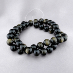 5A+Kalite Gold Obsidyen Doğal Taş Dizi (8mm) - Görsel 5