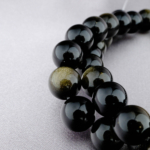 5A+Kalite Gold Obsidyen Doğal Taş Dizi (8mm) - Görsel 6