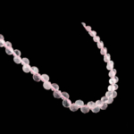 Pembe Kuvars Doğal Taş Drop Model Gümüş (Gerdanlık) Kolye - Görsel 6
