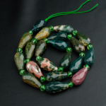 Damla Faset Kesim Kan Taşı Dizi ( 8x16mm) - Görsel 5