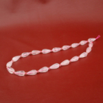 Pembe Kuvars Doğal Taş Damla Faset Kesim Dizi (8x16mm) - Görsel 4