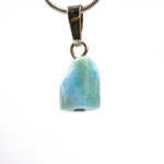 Larimar Doğal Taş Metal Kolye - Görsel 2