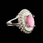 Yakut Doğal Taş Gümüş Bayan Yüzük (6,5ct) - Görsel 5