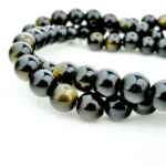 Gold Obsidyen Doğal Taş Dizi (6mm) - Görsel 3