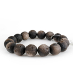 Orijinal Silver Obsidyen Özel Doğal Taş Bileklik (8-9mm) - Görsel 4