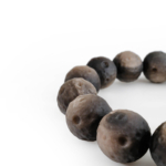 Orijinal Silver Obsidyen Özel Doğal Taş Bileklik (8-9mm) - Görsel 3