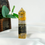 Bumblebee Jasper Doğal Taş Obelisk Parça