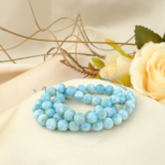 AAAA Kalite Larimar Doğal Taş Dizi (8-9mm)