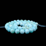 AAAA Kalite Larimar Doğal Taş Dizi (8-9mm) - Görsel 5
