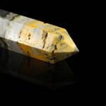 Bumblebee Jasper Doğal Taş Obelisk Parça - Görsel 6