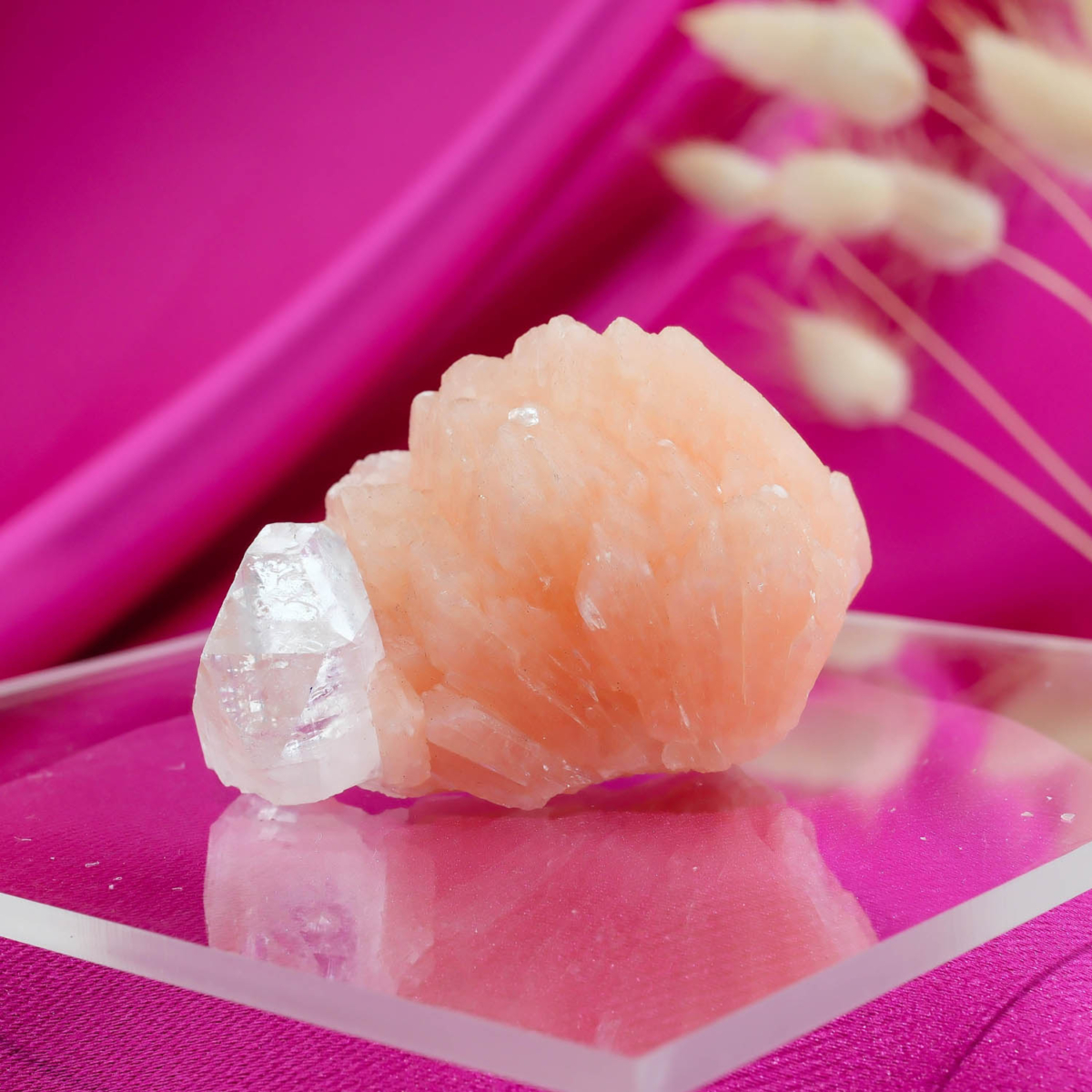 Heulandite ve Apophyllite Doğal Taş Ham Parça (Höylandit ve Apofilit)