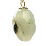 Prehnite Doğal Taş Metal Kolye - Görsel 2