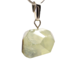Prehnite Doğal Taş Metal Kolye - Görsel 2