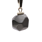 Hematit Doğal Taş Metal Kolye - Görsel 3