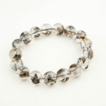 Özel Herkimer Diamond (Elmas) Doğal Taş Bileklik (12-13mm) - Görsel 3