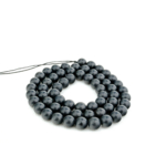 AAAA Kalite Shungite (Şungit) Doğal Taş Dizi (6mm) - Görsel 2