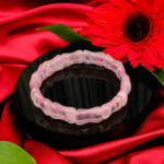 Pembe Kuvars Doğal Taş Rolex Bileklik