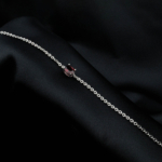 Garnet (Lal) Doğal Taş Gümüş Bileklik - Görsel 5