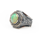 Opal Taşı Gümüş Erkek Yüzük (4ct) - Görsel 2