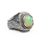 Opal Taşı Gümüş Erkek Yüzük (4ct) - Görsel 4