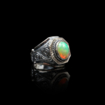 Opal Taşı Gümüş Erkek Yüzük (4ct) - Görsel 7