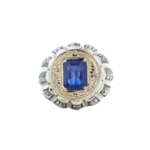 Orijinal Safir Doğal Taş Gümüş Erkek Yüzük (4.33 ct) - Görsel 2