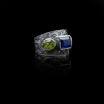 Orijinal Safir Zebercet(Peridot)Doğal Taş Gümüş Unisex (Erkek/Kadın) Yüzük - Görsel 7
