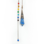Lapis Lazuli Doğal Taş Bronz Vogel Pandül (Sarkaç) - Görsel 2