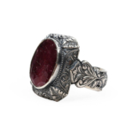 Yakut Doğal Taş Gümüş Unisex (Erkek/Kadın) Yüzük (16ct) - Görsel 2