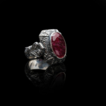 Yakut Doğal Taş Gümüş Unisex (Erkek/Kadın) Yüzük (16ct) - Görsel 7