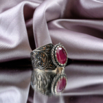 Yakut Doğal Taş Gümüş Unisex (Erkek/Kadın) Yüzük (4ct)