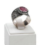 Yakut Doğal Taş Gümüş Unisex (Erkek/Kadın) Yüzük (4ct) - Görsel 5