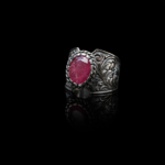 Yakut Doğal Taş Gümüş Unisex (Erkek/Kadın) Yüzük (4ct) - Görsel 6