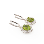Zebercet (Peridot) Doğal Taş Gümüş Küpe (8.20ct) - Görsel 3