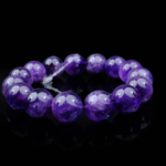 5A Kalite Ametist Doğal Taş Bileklik (11-12mm) - Görsel 9
