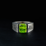 Orijinal Zebercet Doğal Taş Gümüş Erkek Yüzük(2.60ct) - Görsel 5